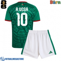 Fotballdrakt Barn Mexico Alexis Vega #10 Hjemmedraktsett VM 2026 Kortermet (+ Korte bukser)